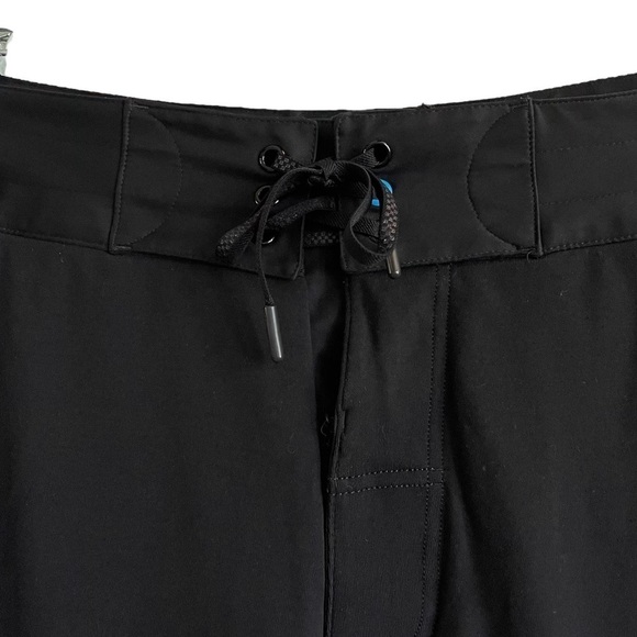 Lululemon Black Lace-Up Waistband Board Shorts, Size 32 - Picture 2 of 7